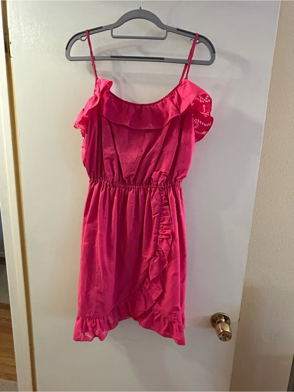 Lilly Pulitzer Vibrant Pink Ruffle Dress